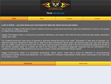 Tablet Screenshot of daggerdiesel.ca